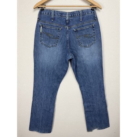 Cinch Men's Bootcut Jeans Sz 33X34 (32) Stonewash Cowboy Rodeo Casual Grunge - Picture 13 of 16